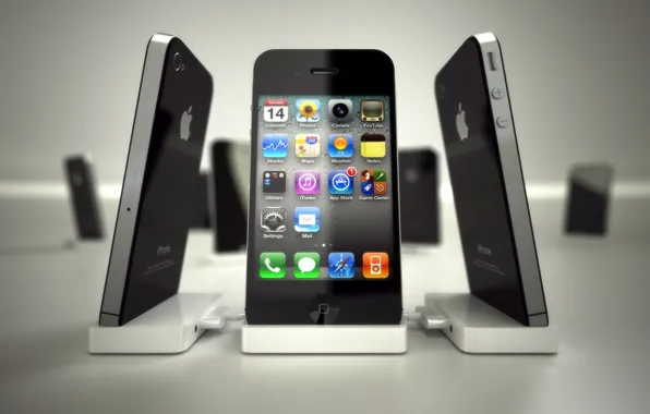 Apple, телефон, иконки, айфон, эппл, мобильник, iphone4, айфон 4