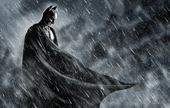 Картинка batman, бэтмен, темный рыцарь, rain, комиксы, comics, dark knight, superhero