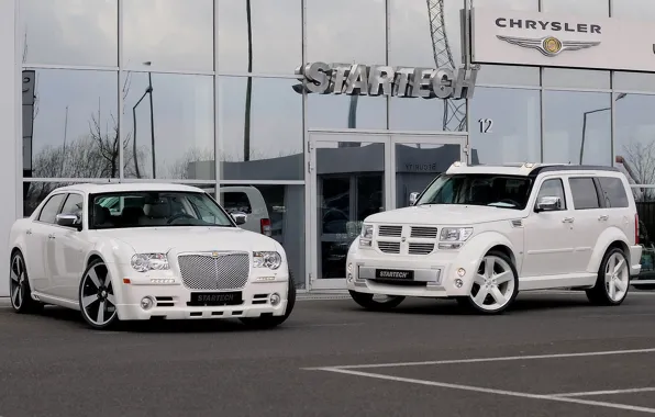 Авто, Город, площадка, Сhrysler 300s, Dodge.