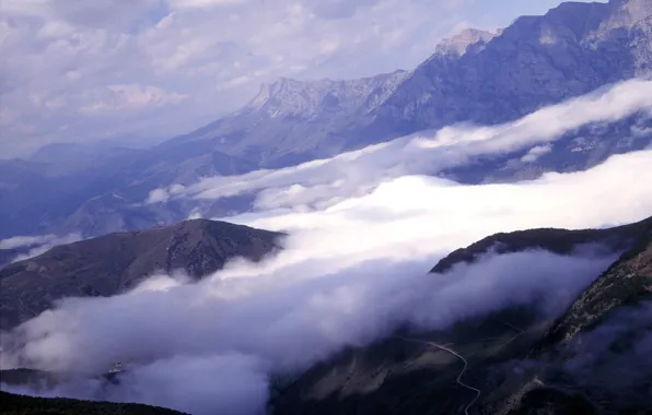 Облака, Горы, Clouds, Mountains, Горный Пейзаж
