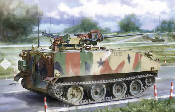 США, jason, Бронетранспортер, US Army, БРМ, M114A1E1 CRV, M114A2