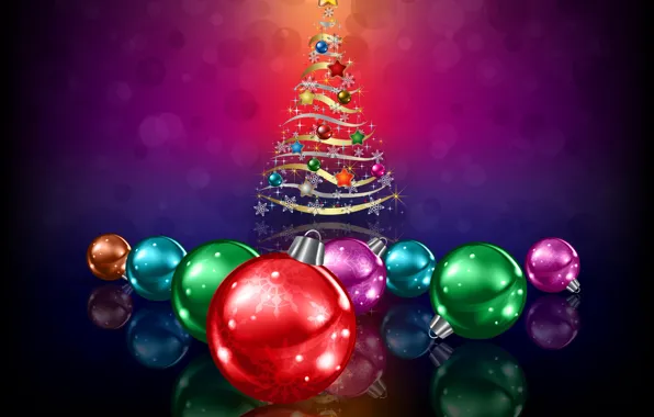 Картинка шарики, украшения, праздник, Новый Год, Рождество, Christmas, New Year, елочные