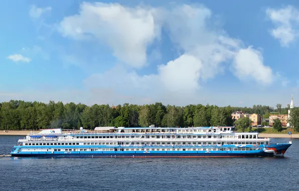 Теплоход, речной, круизный, Огни Большого Города