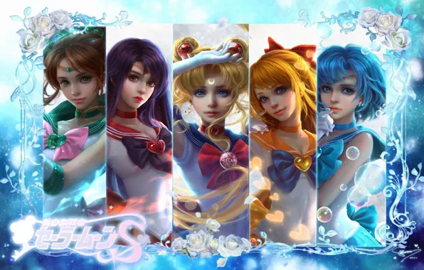 Аниме, арт, Sailor Moon, Сейлор Мун, sunmomo 珊