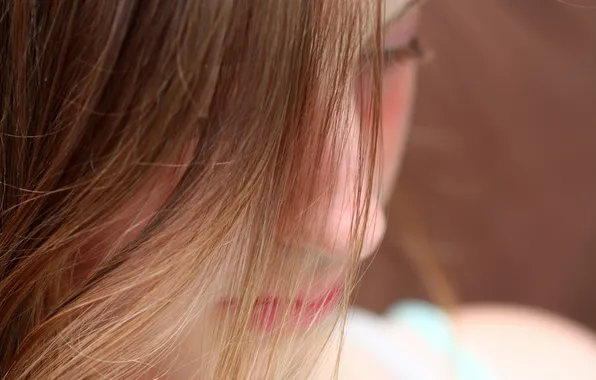 Девушка, волосы, портрет