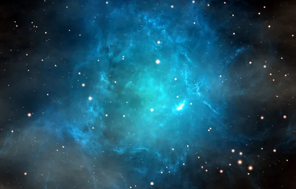 Картинка космос, туманность, вечность, бескрайность, Bull Nebula, созвездие Тельца