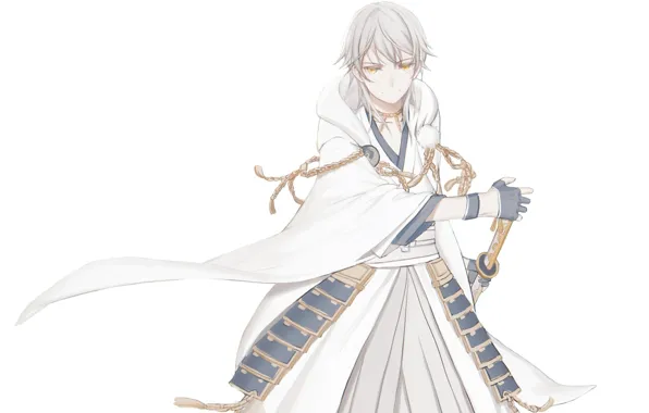 Фон, аниме, арт, парень, Touken Ranbu, Танец Мечей