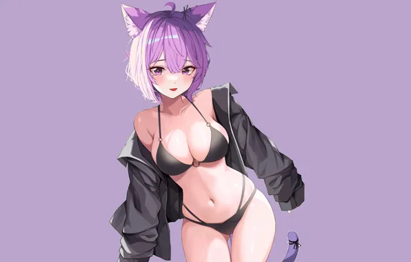 Kawaii, girl, hot, sexy, pussy, boobs, neko, anime