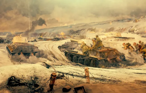 Картинка панорама, фрагмент, город-герой Волгоград, «Сталинградская битва»