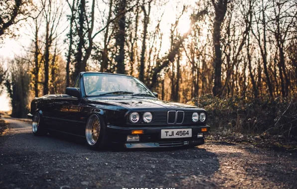 BMW, cabrio, E30