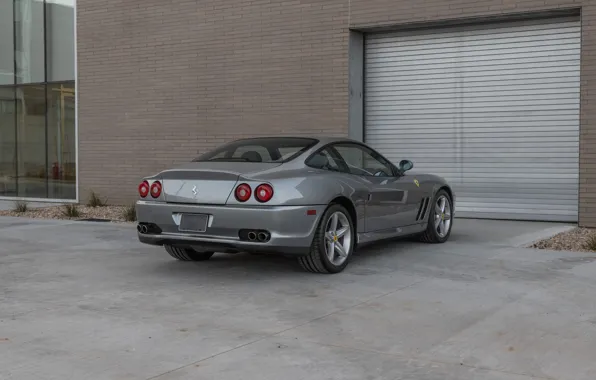 Обои Ferrari, 575, Rear View, Ferrari 575M Maranello На Телефон И.