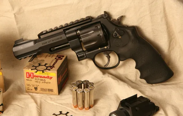 Оружие, револьвер, weapon, smith, revolver, Model 327, 357 Magnum, S&W