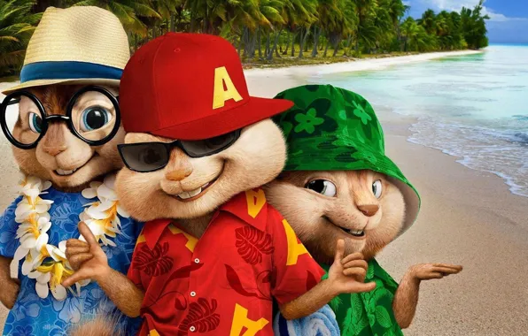 Cinema, sea, hat, sand, movie, film, animated film, animated movie