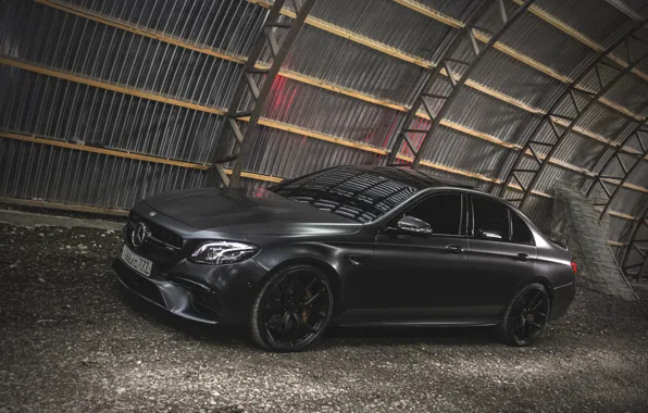 Обои ангар, mercedes, мерседес, e63, амг, mercedes amg, мерседес амг ...