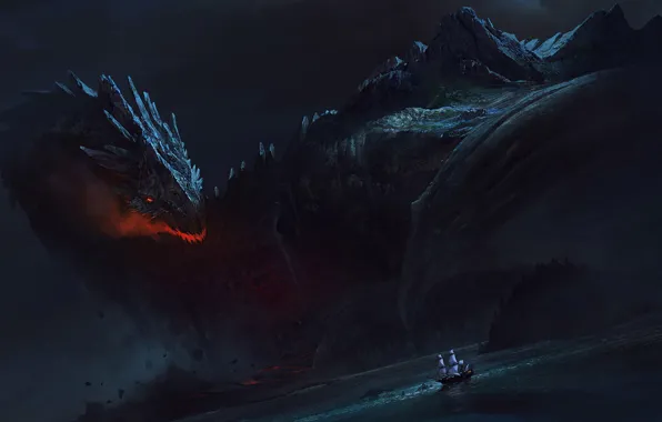 Корабль, Bayard Wu, остров дракон, Dragon Island