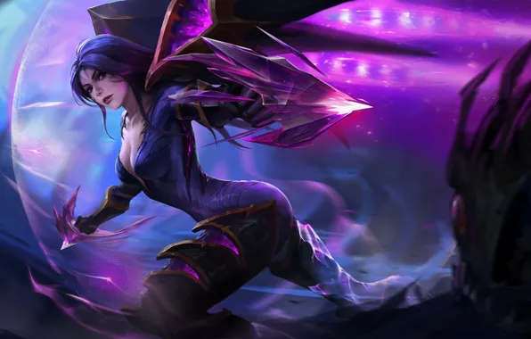 Девушка, Стиль, Girl, Фантастика, League of Legends, LoL, Персонаж, Ари