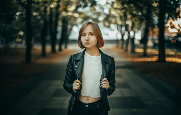 Девушка, милая, модель, Джинсы, Обои, Портрет, шатенка, красивая