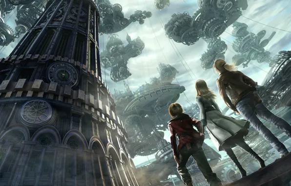 Картинка башня, Механизмы, Resonance of Fate