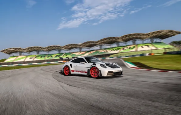 911, Porsche, racing track, Porsche 911 GT3 RS Weissach Package