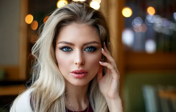Картинка girl, Olga, long hair, photo, photographer, blue eyes, model, beauty