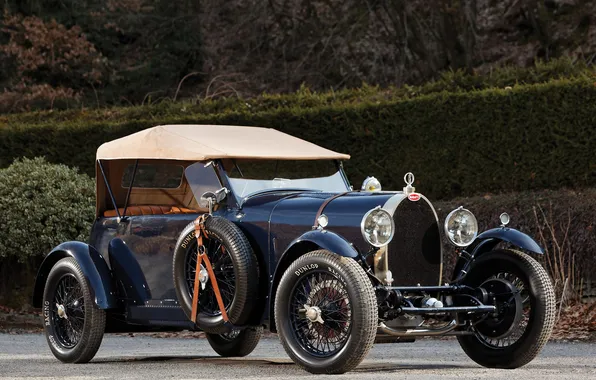 Bugatti, автомобиль, бугатти, старинный, 1929, Open Tourer, 4-seat, Type 44