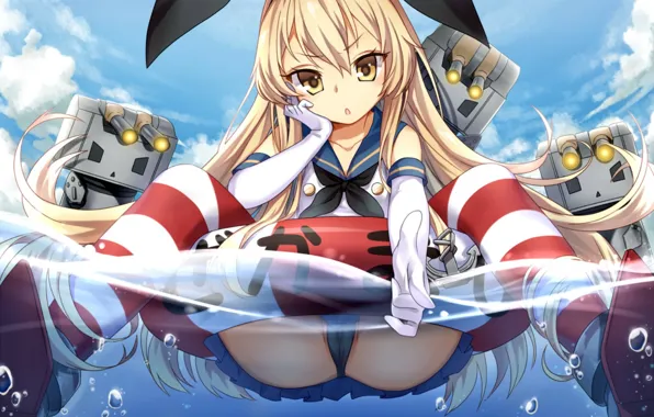 Girl, sexy, long hair, anime, beautiful, pretty, erotic, blonde