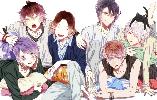 Арт, парни, вампиры, братья, Diabolik Lovers, Дьявольские возлюбленные