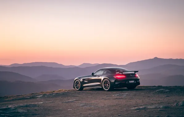 Закат, Mercedes-Benz, вечер, AMG, AU-spec, GT R, 2019