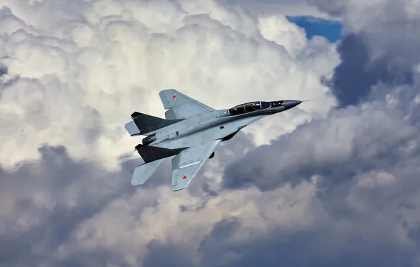 Картинка истребитель, полёт, многоцелевой, MiG-29, МиГ-29
