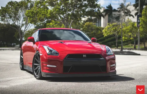 Картинка GTR, Nissan, Vossen Wheels, Graphite, VFS-1