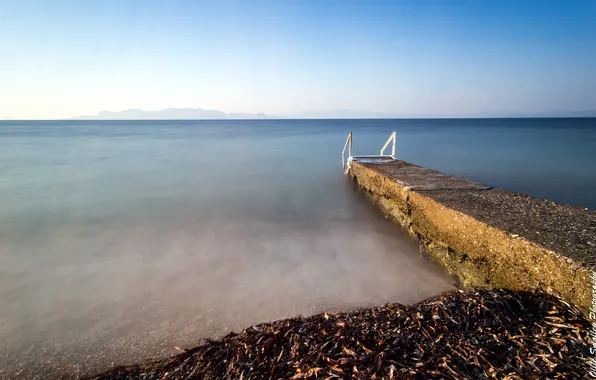 Картинка море, небо, пейзаж, берег