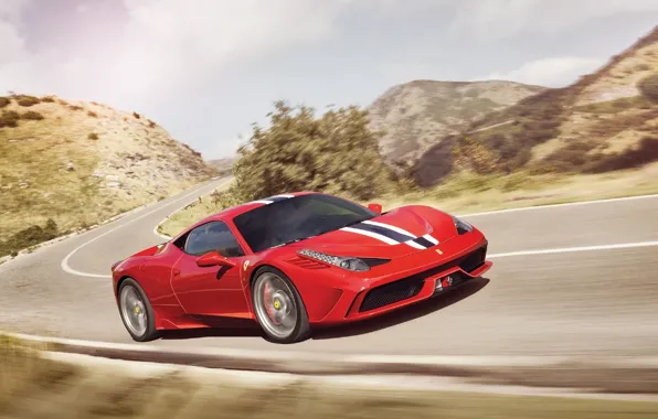 Car, ferrari, 458, speciale