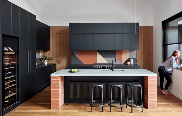 Дизайн, стиль, интерьер, Австралия, кухня, Melbourne, столовая, Мельбурн