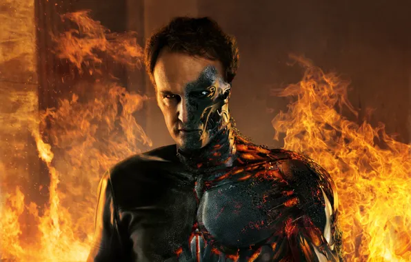 Action, Fire, Flame, Robot, Machine, Eyes, Terminator, Boy