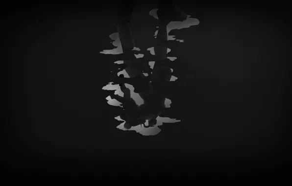 Отражение, Минимализм, Язык, Лужа, Marvel, Веном, Venom, Симбиот