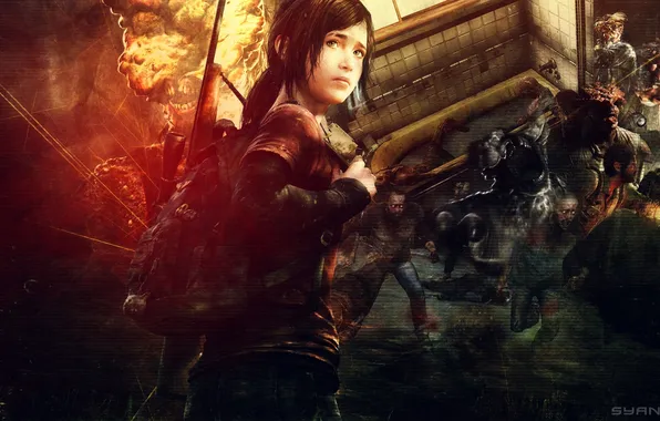 Картинка background, The Last of Us, video game, doomsday, Ellie, apocalypse, epidemic