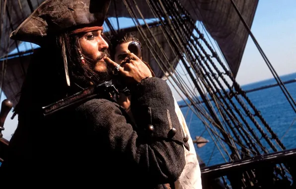 Картинка Johnny Depp, Джонни Депп, Джек Воробей, Пираты Карибского моря