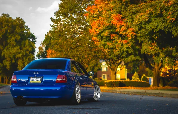 Audi, ауди, синяя, blue