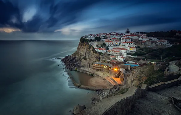 Landscape, seascape, Portugal, Azenhas do Mar