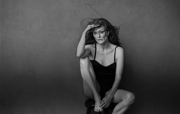 Portrait, Julianne Moore, Peter Lindbergh, black white