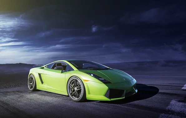 Green, Lamborghini, Gallardo, ламборджини, зелёная, галлардо