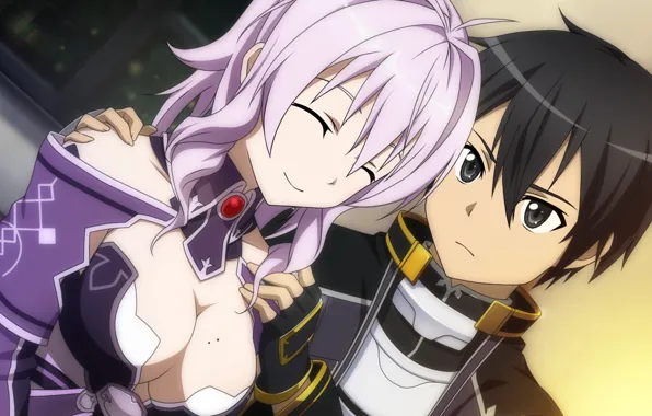 Девушка, аниме, арт, Мастера меча онлайн, Sword Art Online, Кирито