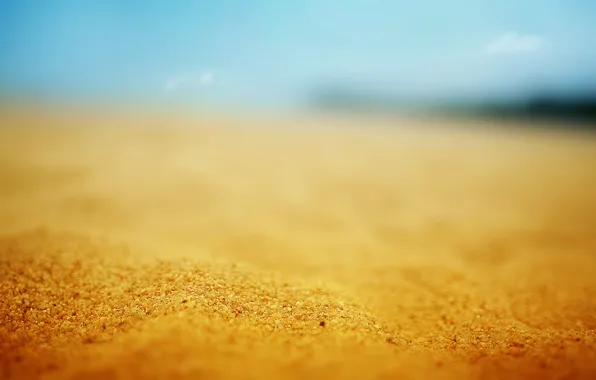 Картинка песок, пляж, солнце, макро, отдых