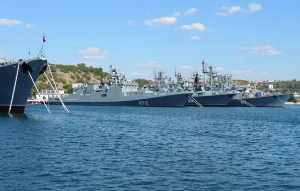 Корабли, боевые, Севастополь, Черноморский Флот