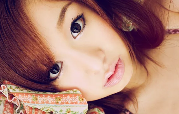 Girl, Asian, Beauty, Eyes, Cute, Look, Close up, Beutiful