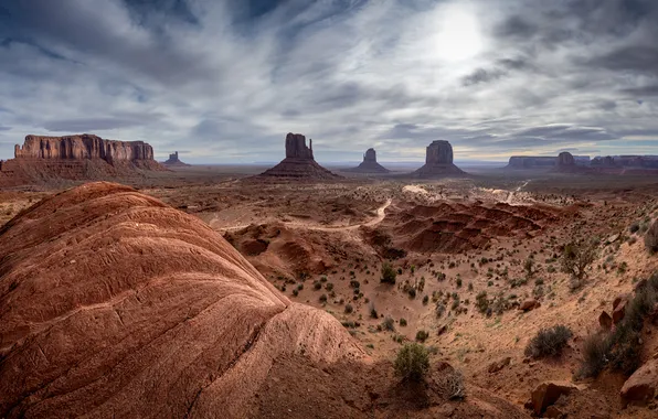 Картинка пейзаж, США, Monument Valley