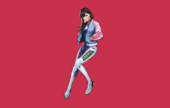 Girl, Fantasy, Art, Style, Background, Illustration, Minimalism, Overwatch