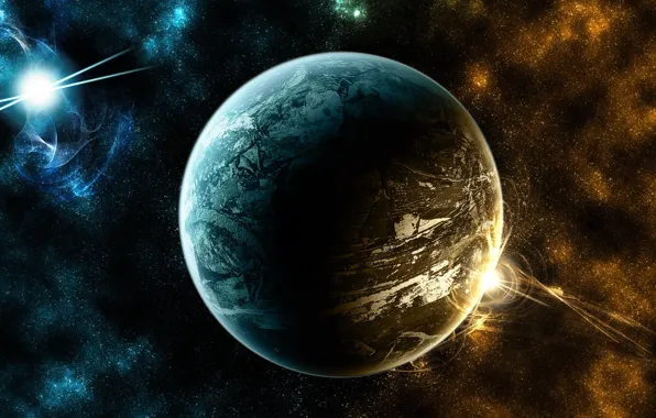 Картинка wallpaper, Space, Planet, Galaxy, picture, Radiance