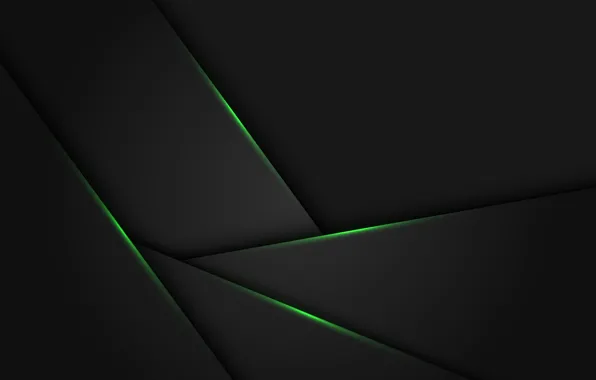 Обои свет, линии, зеленый, серый, фон картинки на рабочий стол, раздел абстракции - скачать