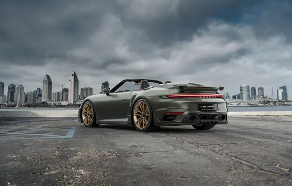 Картинка Porsche, Cabriolet, Cabrio, TechArt, 911 Turbo, GTsport, TechArt GTsport Cabrio, Porsche 911 Turbo Cabriolet